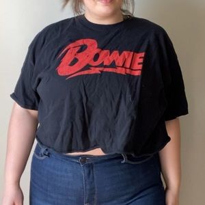 David Bowie cropped tee